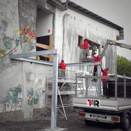Pose chantier TMR